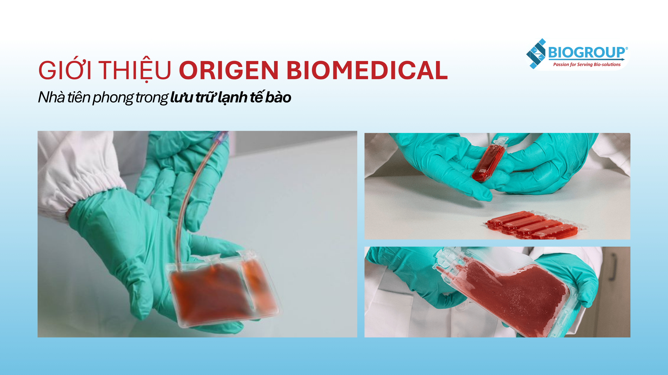 Origen Biomedical chuyên cung cấp túi lưu trữ lạnh tế bào gốc